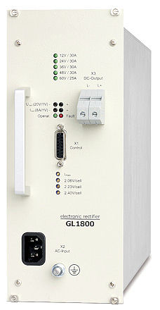 Cargador de baterías en rack - GL1800 - Camtec Power Supplies GmbH - universal / automático / digital