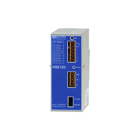 Alimentación eléctrica en riel DIN - HSE01201 - Camtec Power Supplies GmbH - AC/DC / conmutada / monofásica