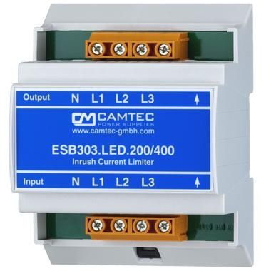 Controlador de corriente montado sobre carril DIN - ESB303.LED.200 - Camtec Power Supplies GmbH - trifásico