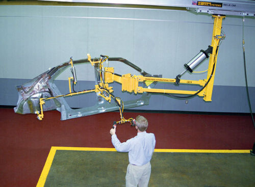 Manipulador neumático - 400  - INGERSOLL RAND - con cabeza orbital / para manipulación de componentes automóviles / suspendido en riel