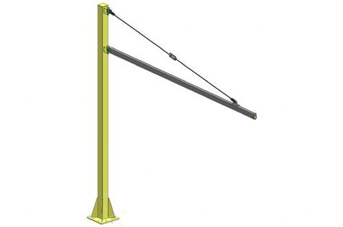 Grúa pluma de columna - ZRA2 - INGERSOLL RAND - fijada al suelo / de aluminio / giratoria