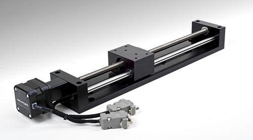 Platina de posicionamiento lineal - eTrack series - Newmark Systems Inc - motorizada / de un eje