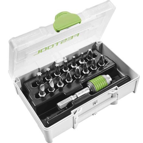 Set de puntas para destornillador torx - SYS3 XXS CE-MX BHS 60 - Festool - de estrella / Pozidriv / para tornillo plano