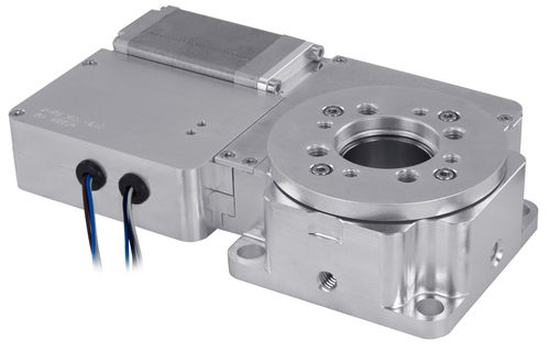 Mesa rotativa por motor paso a paso - X-RSW-SV series - Zaber Technologies - Vancouver, BC - horizontal / para sala blanca / de tornillo sin fin