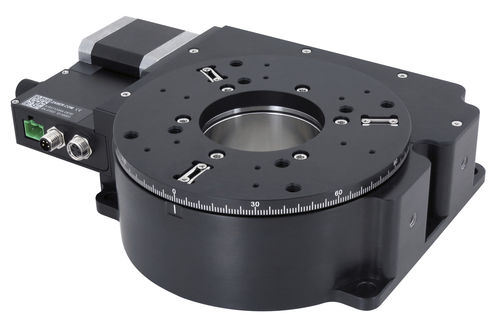 Mesa rotativa accionada por motor - X-RST-DE series - Zaber Technologies - Vancouver, BC - eléctrica / horizontal / de laboratorio