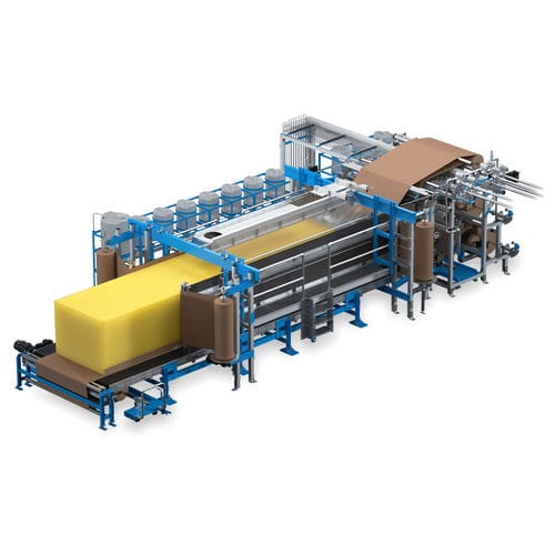 Línea de producción de bloques de espuma flexible de PUR - JFLEX evo - Hennecke GROUP - continua / de discontinuo