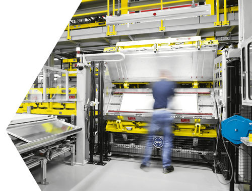 Línea de producción de paneles de aislamiento - KTT - Hennecke GROUP - automatizada