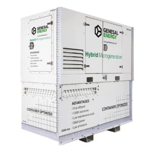 Grupo electrógeno híbrido - Genesal Energy - diésel / alimentado por batería / trifásico