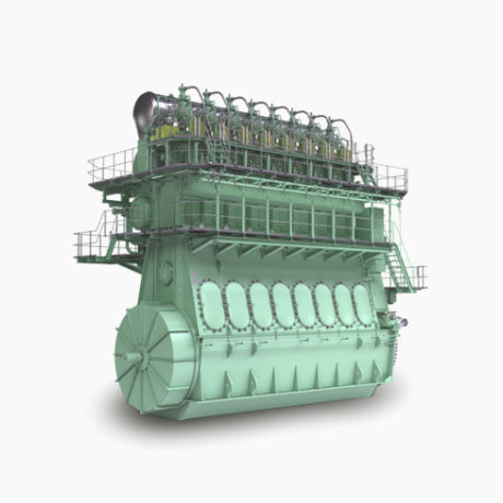 Motor de gas - ME-GIE - Hyundai Heavy Industries-Marine Engine - marino / de alto rendimiento / de 2 tiempos