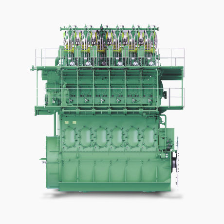 Motor de gas - ME-LGIM - Hyundai Heavy Industries-Marine Engine - marino / de alto rendimiento / bicombustible