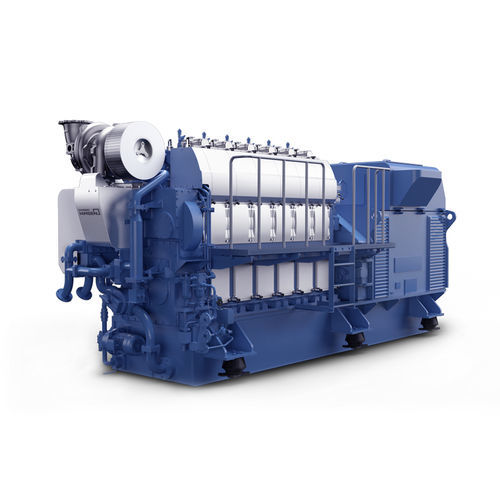 Motor diésel - 6H21M - Hyundai Heavy Industries-Marine Engine - de 6 cilindros / para grupo electrógeno / marino