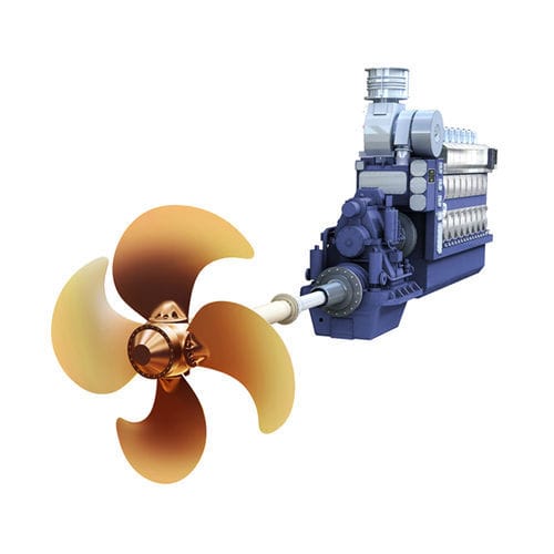 Motor térmico bicombustible - H27DFP - Hyundai Heavy Industries-Marine Engine - diésel / multicilindro / para aplicaciones marinas