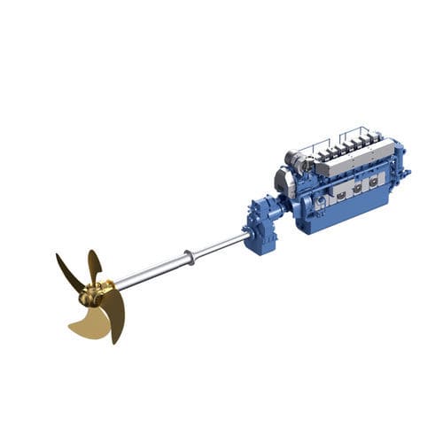 Motor diésel - H21/32P - Hyundai Heavy Industries-Marine Engine - multicilindro / para aplicaciones marinas / Tier 3