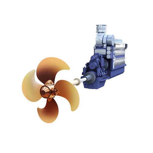 Motor diésel - H32/40P - Hyundai Heavy Industries-Marine Engine - multicilindro / para aplicaciones marinas / Tier 3