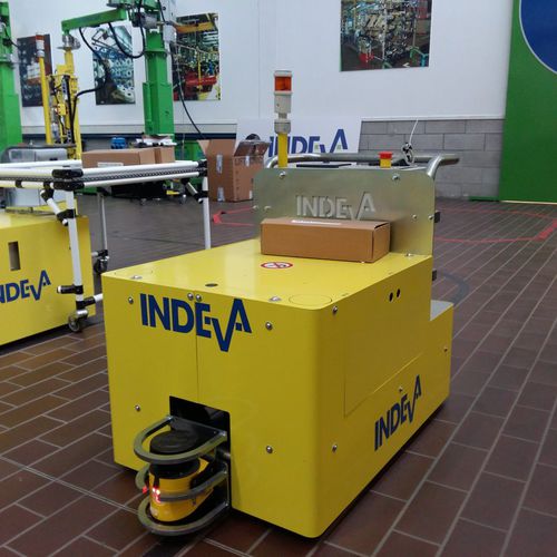Vehículo de guiado automático de manipulación - Scaglia Indeva - para almacén / eléctrico