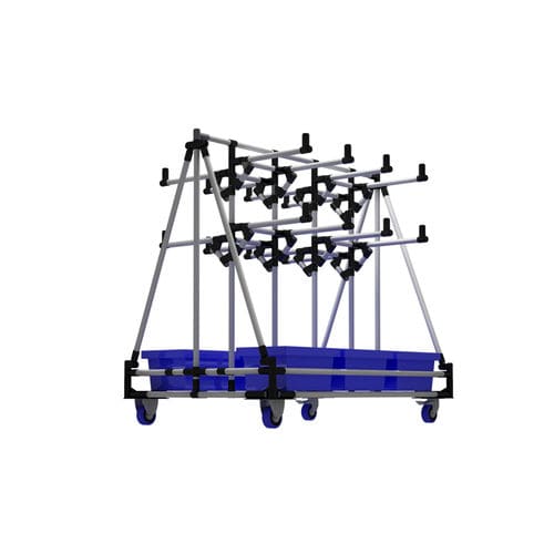 Sistema de estanterías para depósito de almacenamiento - Scaglia Indeva - modular / móvil / para cajas