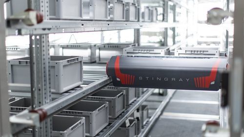 Sistema de almacenamiento de lanzadera compacto - TGW-Mechanics