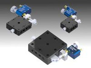 Platina de posicionamiento lineal - TSD-X-PDM - Optosigma Corporation - piezoeléctrica / 1 eje / de estructuras de acero