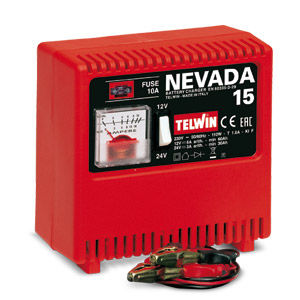 Cargador de baterías de mesa - NEVADA 15 - TELWIN - portátil / de electrolito líquido / para automóvil