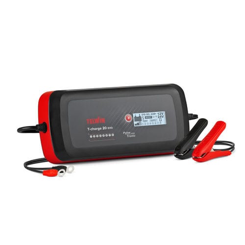 Cargador de arrancador de batería para moto - T-CHARGE 20 EVO - TELWIN - para camiones / para coche / para barco