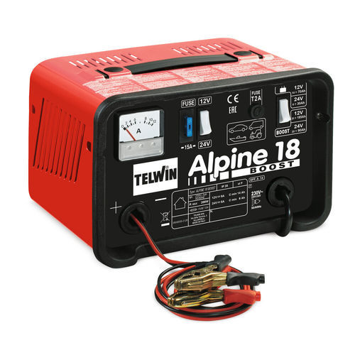 Cargador de baterías para automóvil - ALPINE 18 BOOST - TELWIN - portátil / de electrolito líquido / monofásico