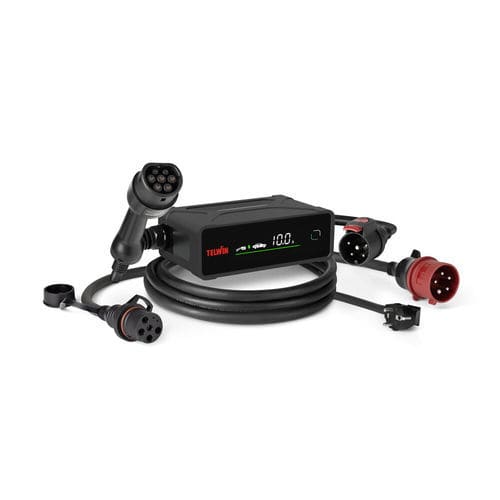 Estación de recarga para vehículo eléctrico - MASTERCHARGE FLEX 22 - TELWIN - AC / portátil / 2 cables de carga