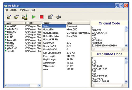 Software de programación - QuikTran - MTC Software