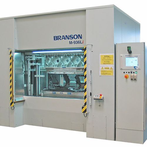 Máquina de soldar vibratoria - M-936L - Branson Ultrasonics - automática / hidráulica / CE