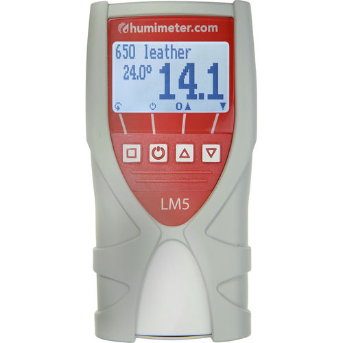 Humidímetro para el cuero - LM5 - Messtechnik Schaller - capacitivo / con visualizador digital / portátil de mano