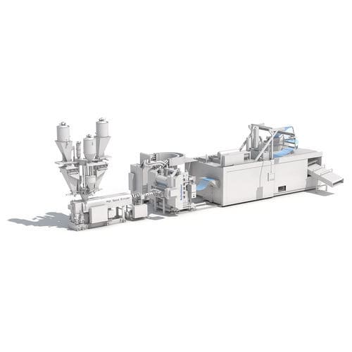 Línea de extrusión de película plana - MIREX  - Reifenhäuser Extrusion Technology GmbH & Co. KG - de reciclaje de plásticos / para termoplásticos / para película de termoformado