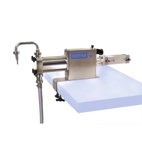 Llenadora semiautomática - AH-P - GEPAS mbH - para bolsas / de botellas / multicontenedor
