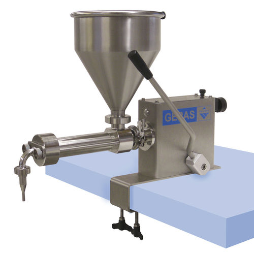 Llenadora manual - UAH - GEPAS mbH - de botellas / de botes / para bolsas