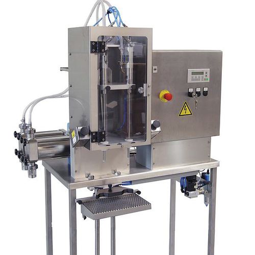 Llenadora semiautomática - AST1000 - GEPAS mbH - para bolsas / de botellas / de botes