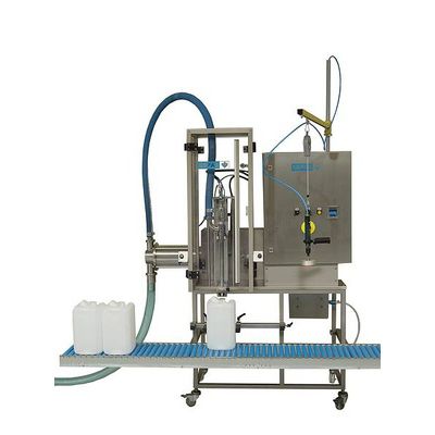 Llenadora semiautomática - AST5000 - GEPAS mbH - de botellas / de botes / de cartuchos