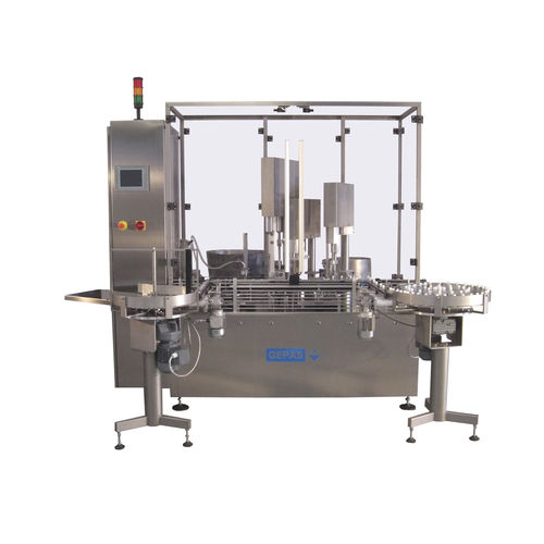 Llenadora tapadora automática - FVM-L - GEPAS mbH - de frasco