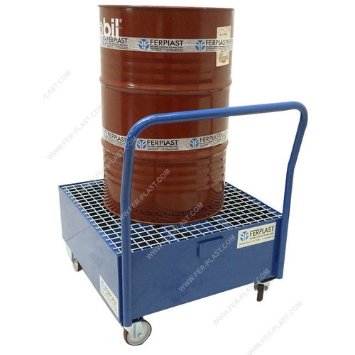 Cubeta de retención para barriles - FPB821R, FPB822R - Ferplast - de acero / móvil / con rejilla galvanizada
