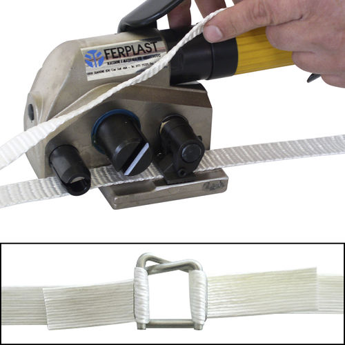 Aparato flejador neumático - CORD - Ferplast - para cinta de flejado de material compuesto / con sellado
