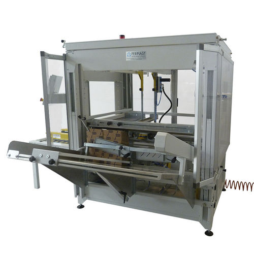 Formadora de cajas automática - F 2000 - Ferplast - cinta adhesiva / cola hot-melt / cierre por la parte inferior
