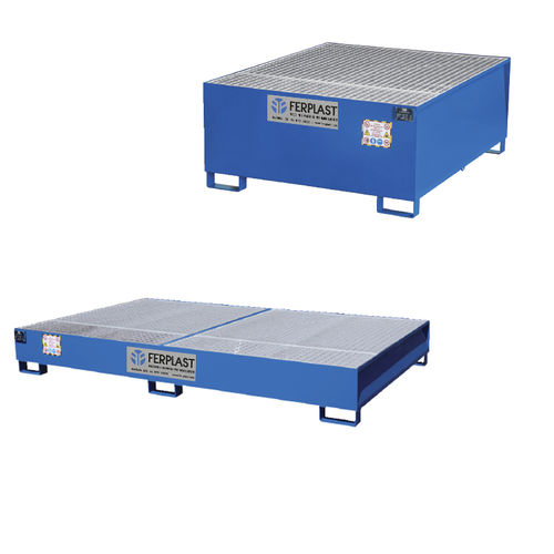 Cubeta de retención para contenedor IBC - FPB826S;FPB8070C - Ferplast - de acero / de acero pintado / con rejilla galvanizada