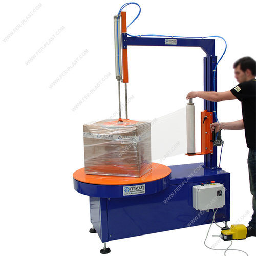 Envolvedora con plataforma giratoria - FP BOX - Ferplast - semiautomática / de cajas / con rodillos