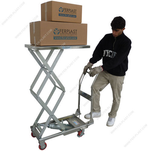 Plataforma elevadora de tijera con ruedas - FPH-LX series - Ferplast - fija / hidráulica