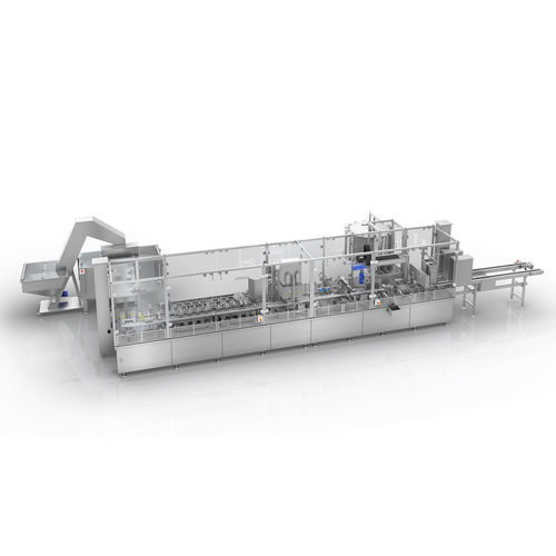 Máquina de llenado y cierre para botellas de plástico - LINOLINE - OPTIMA packaging group GmbH - de cartuchos