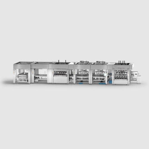 Encartonadora horizontal - CBF - OPTIMA packaging group GmbH - para la industria agroalimentaria / de cajas