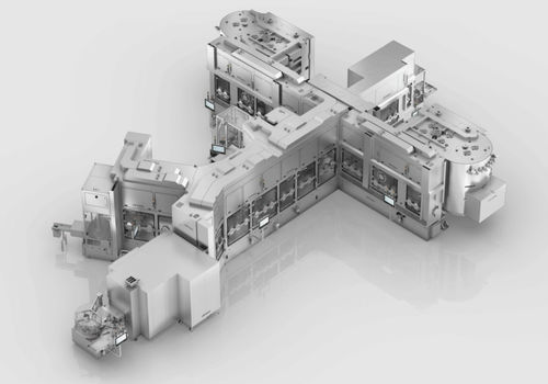 Línea de llenado enteramente automática - MultiUse - OPTIMA packaging group GmbH - de botes / de ampollas / para líquido