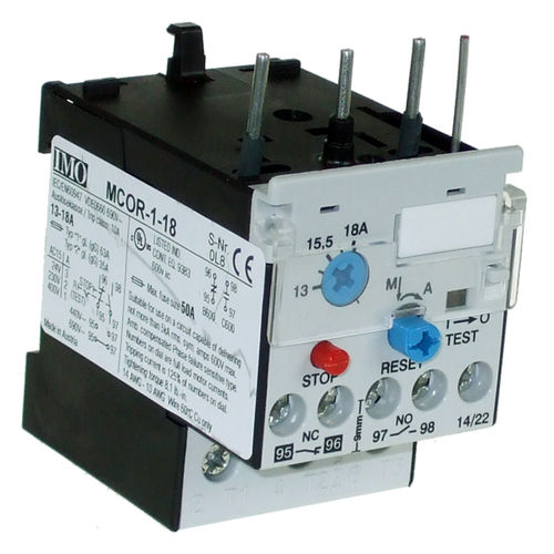 Relé de sobrecarga - MCOR-1-0.18 - IMO Precision Controls Limited - 1NA / 1NC / para motor eléctrico