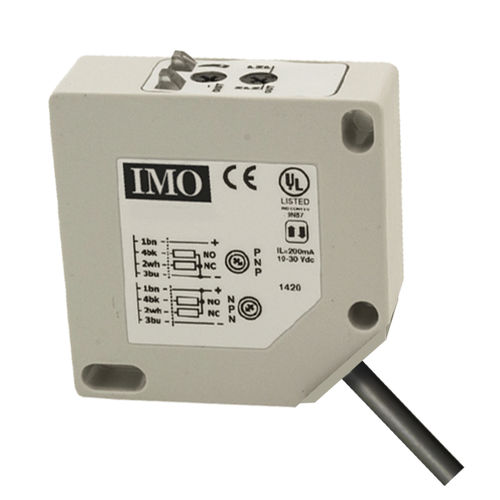 Sensor fotoeléctrico de tipo barrera - SQR/B020-C - IMO Precision Controls Limited - de cubo / de material plástico / compacto