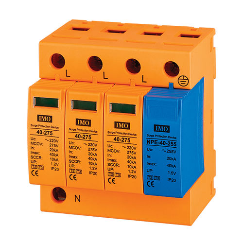 Caja de protector de sobretensión de tipo 2 - SPD4-403NC - IMO Precision Controls Limited - de tipo 3 / contra sobretensión / compacta