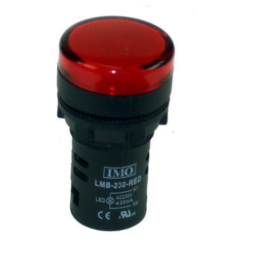 Indicador luminoso permanente - LMB-24-RED - IMO Precision Controls Limited - LED / de incandescencia / montado en panel