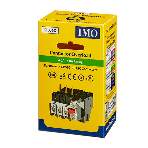 Relé de protección para montaje en contactor - OL06D - IMO Precision Controls Limited - de sobrecarga