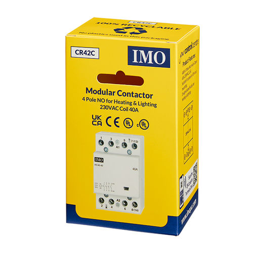 Contactor de iluminación - CR42C - IMO Precision Controls Limited - electromagnético / AC / 4 polos